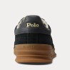 POLO RALPH LAUREN Sneaker Heritage Aera Pelle e Camoscio Black