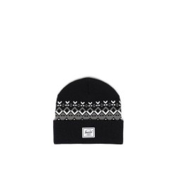 HERSCHEL Elmer Fair Isle Beanie Black Limited Edition