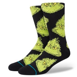 STANCE Mean One Crew Sock Grinch Black