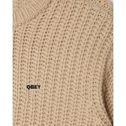 OBEY Bold Chunky Sweater Oatmeal