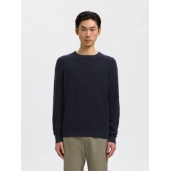 SELECTED Maglione Girocollo Ross Blu