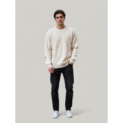 DISCLAIMER Maglione Con Rotture Cod: 55127 Latte