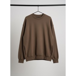 DISCLAIMER Felpa Girocollo Cod: 55368 Cioccolato