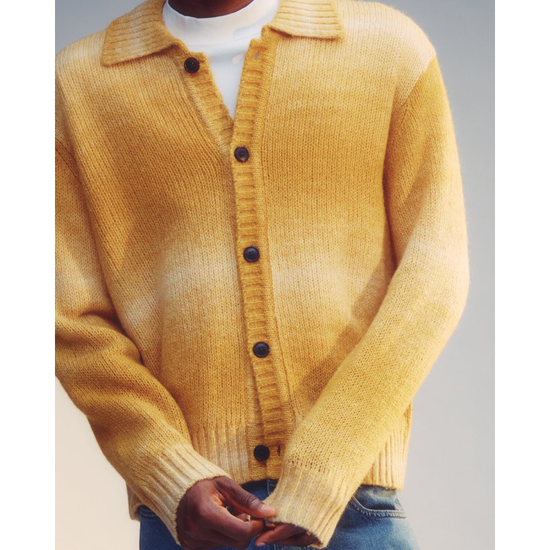 SELECTED Polo Cardigan in Maglia