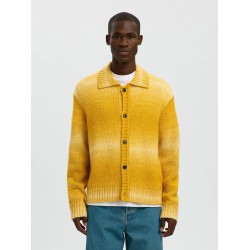 SELECTED Polo Cardigan in Maglia
