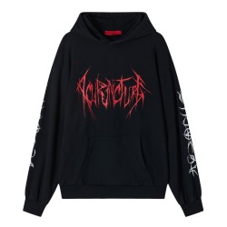 ACUPUNCTURE Knife Mark Hoodie Black