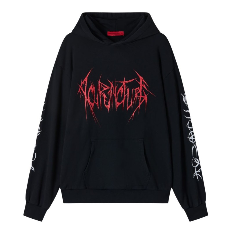 DOLLY NOIRE Knife Mark Hoodie Black