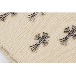 ACUPUNCTURE Cross Over Beanie White