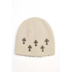 ACUPUNCTURE Cross Over Beanie White