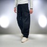 Pantalone Barrel Fit in Denim Nero