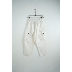 Pantalone Cargo Baggy Bianco