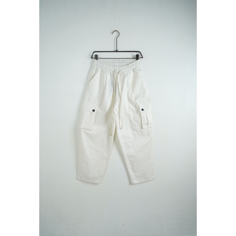 Pantalone Cargo Baggy Bianco