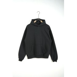 Felpa Cappuccio Boxy Fit Nera