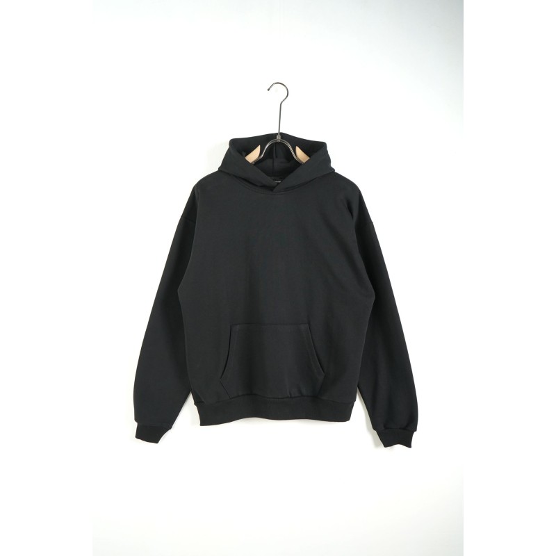 Felpa Cappuccio Boxy Fit Nera