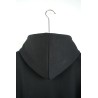 Felpa Cappuccio Boxy Fit Nera