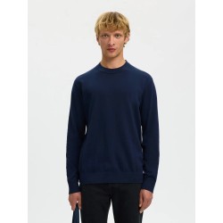 SELECTED Pullover Torino Blu