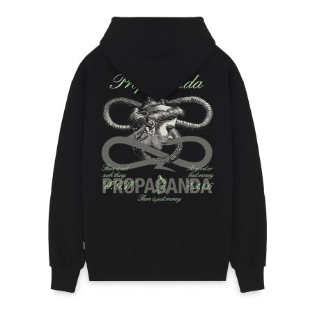 PROPAGANDA Whisper Zip Hoodie Black