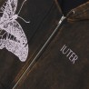 IUTER Butterfly Marble Zip Hood