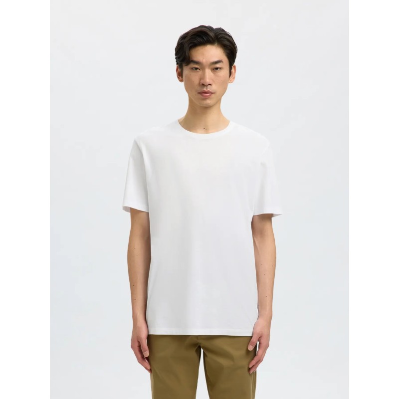 SELECTED T-shirt Aspen White