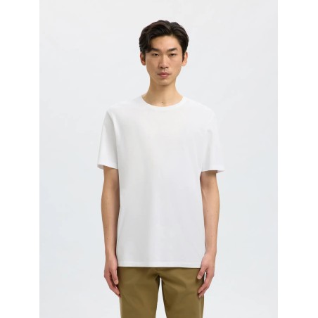 SELECTED T-shirt Aspen White