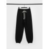 Pantalone Tuta Baggy Con Elastico sul Fondo Nero