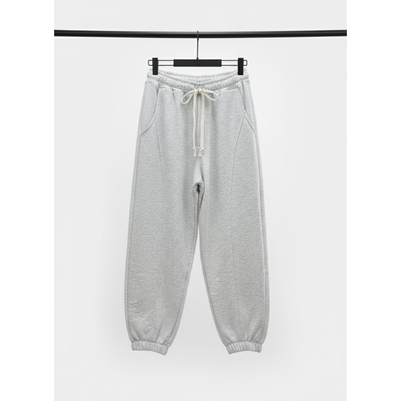 Tuta Baggy Con Elastico sul Fondo Grigio Chiaro