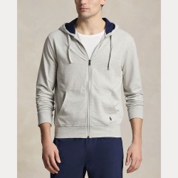 POLO RALPH LAUREN Felpa Zip Leggera Grigia
